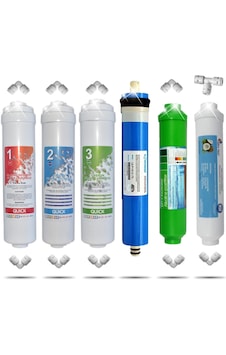 Kapalı Kasa 12 Inç Su Arıtma Cihazı Filtresi 6 Aşamalı Inline Filtre Seti Nsf Vontron Membran