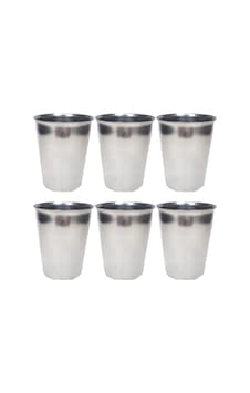 6 Adet Paslanmaz Çelik Krom Bardak 9 X 7,5 X 5,5cm 6 Adet Paslanmaz Çelik Krom Bardak 9 X 7,5 X 5,5cm