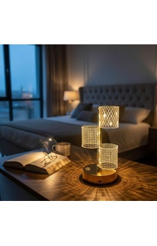 3 Parça Silindirik Kristal Ekose Kareli Led Masa Lambası Gold Gövdeli, Dokunmatik, 3 Kademe Işık Ayarlı Şarjlı Dekoratif Lamba 5570 Sarı 3 Parça Silindirik Kristal Ekose Kareli Led Masa Lambası Gold Gövdeli, Dokunmatik, 3 Kademe Işık Ayarlı Şarjlı Dekoratif Lamba 5570 Sarı