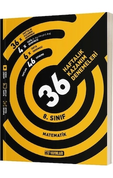 8. Sınıf LGS Matematik 36 Haftalık Kazanım Denemeleri- Hız Yayınları 8. Sınıf LGS Matematik 36 Haftalık Kazanım Denemeleri- Hız Yayınları