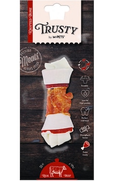M-pets Trusty Extra Beef Biftekli Düğüm Kemik 55 Gr 12,7 Cm M-pets Trusty Extra Beef Biftekli Düğüm Kemik 55 Gr 12,7 Cm