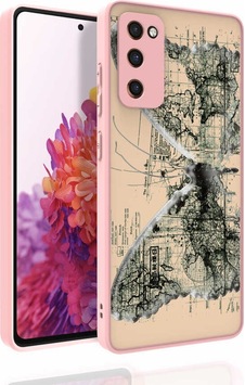 Galaxy S20 Fe Uyumlu Desenli Kamera Korumalı Parlak Zore Nora Kılıf-no4 NO4