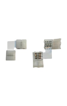 10 Mm Rgb Şerit L Birleştirme Aparatı Lehimsiz 4 Pin 10 Adet 10 Mm Rgb Şerit L Birleştirme Aparatı Lehimsiz 4 Pin 10 Adet