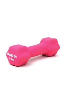 Delta 1 KG x 1 Adet Deluxe Neopren Kaplı Fuşya Demir Dambıl