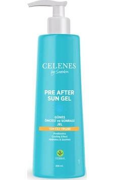 Celenes Güneş Öncesi ve Sonrası Nemlendirici Jel 200 ML Celenes Güneş Öncesi ve Sonrası Nemlendirici Jel 200 ML