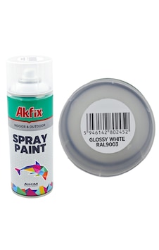 Akfix Parlak Beyaz Sprey Boya 400 Ml 1 Adet Akfix Parlak Beyaz Sprey Boya 400 Ml 1 Adet