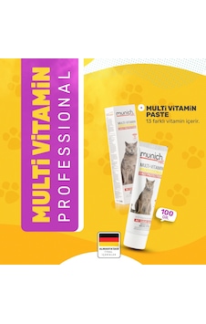 Munich Vet Multi Vitamin Kedi Macunu Multi Paste 100 G Munich Vet Multi Vitamin Kedi Macunu Multi Paste 100 G