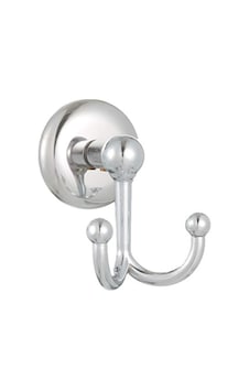 Banyo Krom Eko Lüx Çiftli Bornoz Askılığı