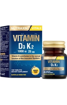 D3k2 120 Tablet - 1000 Iu D3 Vitamini, 25 Mcg K2 Vitamini D3k2 120 Tablet - 1000 Iu D3 Vitamini, 25 Mcg K2 Vitamini