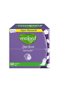 Molped Yoğun Koruma Normal Günlük Ped 60'lı Molped Yoğun Koruma Normal Günlük Ped 60'lı