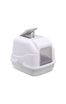 Imac Easy Cat Kapalı Kedi Tuvaleti Gldısptm - 68 Gri/beyaz 50x40x40cm Imac Easy Cat Kapalı Kedi Tuvaleti Gldısptm - 68 Gri/beyaz 50x40x40cm