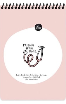 Keskin Hisli Şeyler Kalbinin Sesini Dinle A5 80yp. Çiz. Üstten Spr. Kar. Kap. Not Defter 500572-99 Diğer Keskin Hisli Şeyler Kalbinin Sesini Dinle A5 80yp. Çiz. Üstten Spr. Kar. Kap. Not Defter 500572-99 Diğer