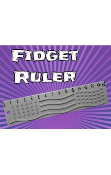 3d Baskı Dokunsal Fidget Cetveli - Kabartmalı Stres Ve Odaklanma Oyuncağı - Gri 3d Baskı Dokunsal Fidget Cetveli - Kabartmalı Stres Ve Odaklanma Oyuncağı - Gri