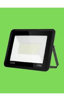 100 Watt Siyah Slim Kasa Yeşil Işık Ip65 Led Projektör