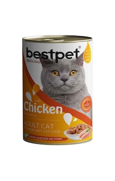 Bestpet Tavuklu Yetişkin Kedi Konservesi 400 Gr Bestpet Tavuklu Yetişkin Kedi Konservesi 400 Gr