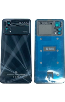 Xiaomi Poco X4 Pro Arka Pil Batarya Kapağı Cam Kamera Lensli 2201 - Siyah Xiaomi Poco X4 Pro Arka Pil Batarya Kapağı Cam Kamera Lensli 2201 - Siyah