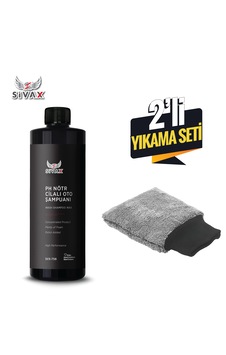 Oto Yıkama Seti Ph Nötr Cilalı Konsantre Oto Şampuan Ve Oto Yıkama Eldiveni