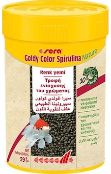 Sera Goldy Color Spirulina Japon Balığı Granül Renk Yemi 100 Ml Sera Goldy Color Spirulina Japon Balığı Granül Renk Yemi 100 Ml