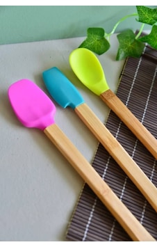 Silver Crest SPT-03 Uzun Bambu Spatula Seti 3'lü