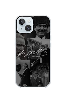 Apple Uyumlu iPhone 15 Kemal Atatürk İmza Baskılı Silikon Kılıf Renkli Apple Uyumlu iPhone 15 Kemal Atatürk İmza Baskılı Silikon Kılıf Renkli