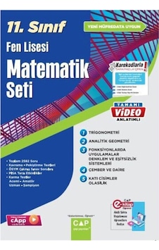 Çap Yayınları 11.Sınıf Fen Lisesi Matematik Seti Çap Yayınları 11.Sınıf Fen Lisesi Matematik Seti
