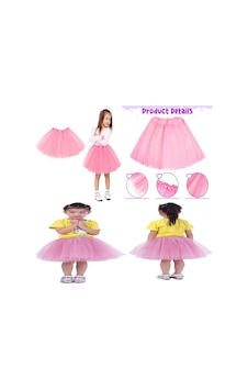 Pembe Renk Tütü Etek Bale Eteği Gösteri Eteği Çocuk Bebek Boy N712 Pembe Renk Tütü Etek Bale Eteği Gösteri Eteği Çocuk Bebek Boy N712