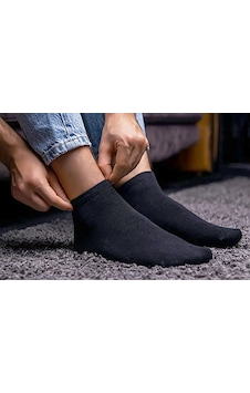 Anthony Jackson Premium Dikişsiz Unisex Sneaker Çorap 10'lu Kutu Siyah