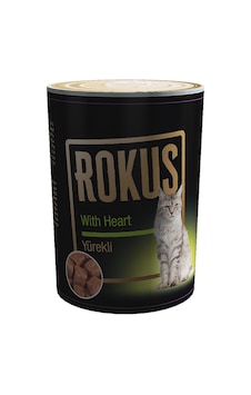 Rokus - 201 - Yüreklı Kedı - Spt-gld - Konservesı 410g Rokus - 201 - Yüreklı Kedı - Spt-gld - Konservesı 410g