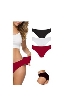 Hubrendy Tedarik 3 Adet Kadın Dikişsiz Lazer Kesim Esnek İz Yapmayan Külot S5 L-xl Hubrendy Tedarik 3 Adet Kadın Dikişsiz Lazer Kesim Esnek İz Yapmayan Külot S5 L-xl