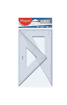 Maped 895001 Geometrik Gönye Seti 2'li 45° + 60° 32 cm