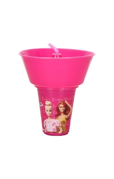 Barbie Yuvarlak Mısır Kovalı Pipetli Bardak Barbie Yuvarlak Mısır Kovalı Pipetli Bardak