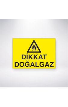 Dikkat Doğalgaz Sticker 20x28 Cm Dikkat Doğalgaz Sticker 20x28 Cm