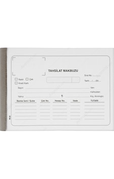 Tahsilat Makbuzu 2-50 2 Nüsha Otocopy Tahsilat Makbuzu 2-50 2 Nüsha Otocopy