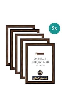 5li Kahverengi A4 Çerçeve Seti 5li Kahverengi A4 Çerçeve Seti