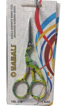Nakış Makası Kuğulu Dekoratif Makas Yeşil Ybl-048 Model 6 Nakış Makası Kuğulu Dekoratif Makas Yeşil Ybl-048 Model 6