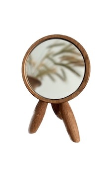 Fastwood Ahşap Yuvarlak Makyaj Aynası