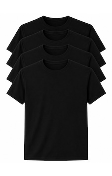 Abani Classic Erkek Tişört Yarım Kol Sıfır Yaka Siyah 4 Lü Paket Abani Classic Erkek Tişört Yarım Kol Sıfır Yaka Siyah 4 Lü Paket