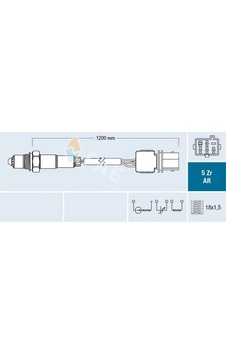 Volvo S80 Oksijen Sensoru 2.0 1999-2006 Fae 75005