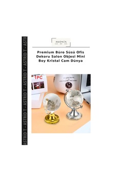 Premium Büro Süsü Ofis Dekoru Salon Objesi Mini Boy Kristal Cam Dünya Premium Büro Süsü Ofis Dekoru Salon Objesi Mini Boy Kristal Cam Dünya