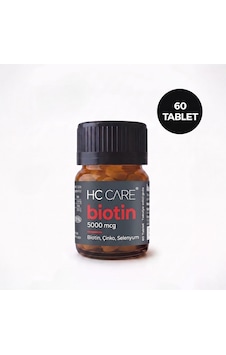 Hc Care Biotin Çinko Selenyum İçeren Saç Vitamini 60 Tablet
