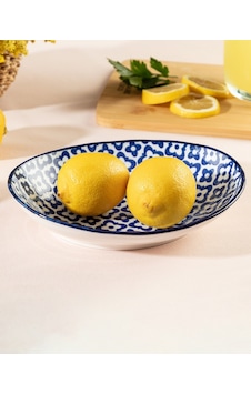 Madame Coco Rêve Bleu Tuyau Oval Tabak 1ktaba085219,5x16,5cm-mavi Madame Coco Rêve Bleu Tuyau Oval Tabak 1ktaba085219,5x16,5cm-mavi