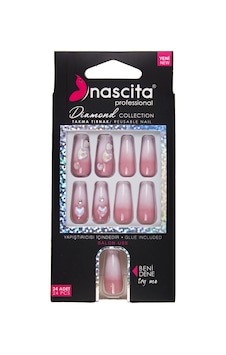 Nascita Diamond Taşlı Takma Tırnak 24'lü Set Nasnaıl00263 Nascita Diamond Taşlı Takma Tırnak 24'lü Set Nasnaıl00263