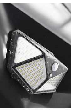 Güneş Enerjili Bahçe Aydınlatma Lambası Solar 100 Led Lamba Beyaz - Siyah Güneş Enerjili Bahçe Aydınlatma Lambası Solar 100 Led Lamba Beyaz - Siyah