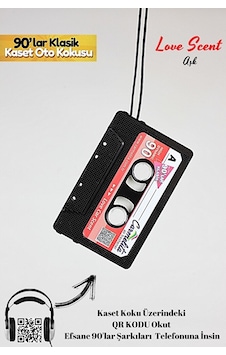 İtibar Nostaljik Kaset Şeklinde Oto Kokusu - Aşk