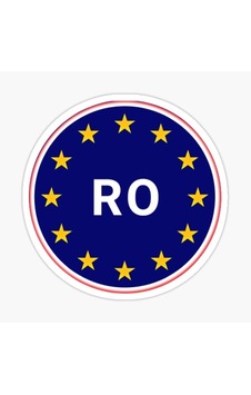 Romanya Avrupa Birliği Ülke Kodu Araba Sticker 14cm 2 Adet Romanya Avrupa Birliği Ülke Kodu Araba Sticker 14cm 2 Adet