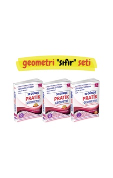 30 Günde Sıfırdan Zirveye Geometri - Süper Set - 3 Kitap 30 Günde Sıfırdan Zirveye Geometri - Süper Set - 3 Kitap