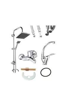 Armilla 3 Lü Set Yağmurlama Tepe Robotduş Seti - Banyo - Banyo Lavabo Musluğu Çeşmesi Bataryası Diğer
