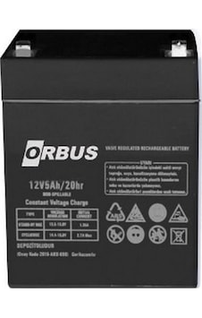 Orbus 12v 5 Ah Akü Kuru Tip (90*70*101) (1.3 Kg) N11.17604