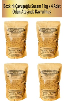 Bozkırlı Çavuşoğlu Odun Ateşinde Kavrulmuş Susam 4 x 1 KG Bozkırlı Çavuşoğlu Odun Ateşinde Kavrulmuş Susam 4 x 1 KG