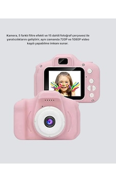Mini - 191 - Dijital Çocuk Kamerası 8mp Hd Ekranlı 1080p Video - Csmo-tex - Ve Şarjlı Mini - 191 - Dijital Çocuk Kamerası 8mp Hd Ekranlı 1080p Video - Csmo-tex - Ve Şarjlı